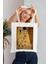 The Kiss Gustav Klimt Model Baskılı Günlük Kullanım Özel Baskı Bez Omuz Çantası Hediyelik Tote Bag 1