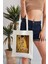 The Kiss Gustav Klimt Model Baskılı Günlük Kullanım Özel Baskı Bez Omuz Çantası Hediyelik Tote Bag 8