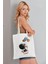 Astronot Model Baskılı Günlük Kullanım Özel Baskı Bez Omuz Çantası Hediyelik Tote Bag 2