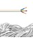 10 Metre 3x1,5 Ttr H05VV-F Beyaz Öznur Kablo 1