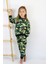 Kız-Erkek (Unisex) Çocuk Iki Iplik Kumaş Orta Kalınlıkta Nakışlı Örme Basic Eşofman Takımı 4
