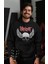 Slipknot Baskılı Kapüşonlu Sweatshirt, Unisex Oversize Rock Metal Baskılı Hoodie 3
