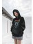 Fuddy Moda Metallica Rock Işareti Baskılı Kapüşonlu Sweatshirt, Unisex Oversize Rock Metal Baskılı Hoodie 2