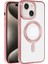 Apple iPhone 15 Kılıf Pütür Dizayn Magsafe Şeffaf Krns Case 2