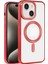 Apple iPhone 15 Kılıf Pütür Dizayn Magsafe Şeffaf Krns Case 1