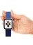Watch Tüm Modeller Uyumlu Cırt Cırtlı Ayarlanabilir Bez Derin Mavi Kordon 42 44 45 49 mm 3