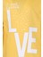 Kız Çocuk Love Baskılı Ekru Garni Detaylı Uzun Kol Pembe T-Shirt 3