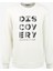 Ekru Erkek Bisiklet Yaka Baskılı Sweatshirt D3WM-SWT42 1