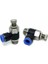 1/8"-4 Hız Ayar Dirsek Bağlantı SL04-G01 10 Adet 1
