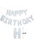 Happy Bırthday Beyaz Renk Folyo Balon Seti 3