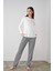24505 Kadın Patlı Çizgili Pijama Takım 2