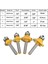 4 Adet 1/4 Inç Shank Yuvarlak Freze Uçları Köşe Yuvarlama Kenar Şekillendirme Kenar Aracı Seti, 5/16 Inç 3/16 Inç 1/4 Inç 1/8 Inç Yarıçapı Ağaç Işleme Freze Kesici (Yurt Dışından) 3