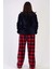 Kadın Welsoft Büyük Beden Uzun Kol Pijama Takım 4
