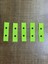 8x2 cm 5 Li Siyah Zımbalı Neon Yeşil Giyim Çanta Dikiş Aksesuarı 1