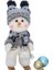 28CM Noel Mavi Kumaş Bebek (Yurt Dışından) 1