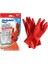 Lateks Bulaşık Temizlik Eldiveni - Kırmızı - Orta Boy ( Medium ) - 8-8,5 - 10 Paket 2