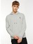 Gri Melanj Erkek Kapüşonlu Sweatshirt A10139842208010_3W M-SN73 Basıc Hoo 2