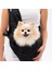 Siyah Crossbody Küçük Irk Köpek Çapraz Taşıma Çantası 3