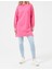 Pembe Sıfır Yaka Tunik Sweatshirt 2