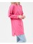 Pembe Sıfır Yaka Tunik Sweatshirt 4