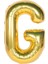 Folyo G Harfi Balon 100 cm Gold Altın Büyük Boy 40INC Folyo Balon 1