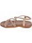 Taşlı Comfort Kadın Sandalet SMS-2546 Nut Taşlı 3