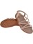 Taşlı Comfort Kadın Sandalet SMS-2546 Nut Taşlı 5