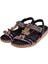 Taşlı Comfort Kadın Sandalet GJ-15083 Siyah 4