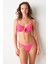 Maya Dolgulu Bikini Tek Üst Pembe 239101 4