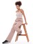 Fancy Kadın Yırtmaç Detaylı Bol Paça Basic Oversize Pantolon 4