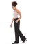 Fancy Kadın Yırtmaç Detaylı Bol Paça Basic Oversize Pantolon 5