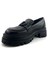 2353003 Günlük Deri Bayan Ayakkabı-Siyah 3