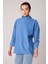 Düşük Kol Yakalı Yanlar Yırtmaçlı Örme Oversize Bluz 3