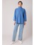 Düşük Kol Yakalı Yanlar Yırtmaçlı Örme Oversize Bluz 4