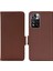 Stand Fonksiyon Litchi Doku Pu Deri Cüzdan Kılıfı Xiaomi Redmi Için Çift Manyetik Toka Çevirme Kapağı Not 11 Pro+ 5g/redmi Note 11 Pro 5g (Çin) (Mediatek) -Brown (Yurt Dışından) 1