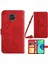 Xiaomi Redmi Için Note 9 Pro/not 9 Pro Max/note 9s Kelebek Çiçek Desenleme Desen Cüzdan Pu Kılıf Pu Deri Deri Kitaplık Stand Magnetik Koyu Omuz Kayışı Kırmızısı (Yurt Dışından) 1