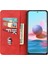 Xiaomi Redmi Için Note 11 5g (Çin) (Mediatek)/not 11T 5g/not 11S 5g Renk Ekleme Tam Koruma Deri Stand Cüzdan Kapağı Telefon Kılıfı Kırmızısı (Yurt Dışından) 4