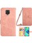 Xiaomi Redmi Için Note 9 Pro/not 9 Pro Max/not 9s Kelebek Çiçek Desenli Desen Cüzdan Pu Kılıf Pu Deri Deri Kitaplık Stand Magnetik Koyu Omuz Kayış Pembe (Yurt Dışından) 1