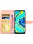 Xiaomi Redmi Için Note 9 Pro/not 9 Pro Max/not 9s Kelebek Çiçek Desenli Desen Cüzdan Pu Kılıf Pu Deri Deri Kitaplık Stand Magnetik Koyu Omuz Kayış Pembe (Yurt Dışından) 4