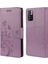 Basılı Kelebek Çiçek Deseni Pu Deri Manyetik Flip Kapak Standı Özellik Xiaomi Redmi Için Cüzdan Telefon Kılıfı Not 11 Pro 5g (Çin) (Mediatek)/not 11 Pro+ 5g-Işık Mor (Yurt Dışından) 1