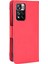 Manyetik Kapanma Çizik Dirençli Kasa Çoklu Kart Yuvası Tasarımı Pu Deri Telefon Kapağı Xiaomi Redmi Not 11 Pro+ 5g/redmi Note 11 Pro 5g (Çin) (Mediatek) -Red (Yurt Dışından) 3