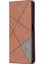 Xiaomi Için Poco M3 Geometrik Desen Deri Stand Kılıf Kart Tutucu Kabuk-Brown (Yurt Dışından) 2