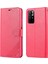 Xiaomi Redmi Için Not 11 5g (Çin) (Mediatek)/not 11T 5g/not 11S 5g Pu Deri Anti-Drop Çift Taraflı Manyetik Toka Cüzdan Tasarımı Telefon Kasa-Kırmızı (Yurt Dışından) 1