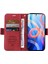Xiaomi Redmi Için Not 11 5g (Mediatek)/not 11T 5g/not 11S 5g/poco M4 Pro 5g Pu Deri Stand Cüzdan Kılıfı Baskılı Dikiş Hattı Telefon Kapak-Kırmızı (Yurt Dışından) 2