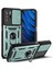 Kickstand Hard Pc Yumuşak Tpu Darbe Dayanıklı Koruyucu Telefon Kılıfı Xiaomi Redmi Için Slayt Kamera Kapağı ile Note 10 Pro 5g/poco X3 Gt 5g-Green (Yurt Dışından) 1