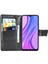 Xiaomi Redmi Için 9 Anti-Çizelge Pu Deri Manyetik Kapatma Telefon Cüzdan Kapağı Baskılı Kelebek Desen Standı Case-Black (Yurt Dışından) 2