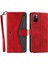 Birleştirme Dikiş Cilt Dokunuşu Hissi Tam Koruma Pu Deri Kapak Iç Tpu Telefon Kasası Kabuk Xiaomi Için Stant Cüzdanı Not 11 Pro 5g (Çin) (Mediatek)/not 11 Pro+ 5g-Kırmızı (Yurt Dışından) 1