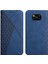 Rhombus Desen Xiaomi Için Stand Cüzdanlı Otomatik Absorlanmış Cilt Deri Deri Telefon Kılıfı Poco X3/poco X3 Nfc/poco X3 Pro-Sapfire (Yurt Dışından) 1