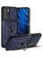 Kickstand Hard Pc Yumuşak Tpu Darbe Dayanıklı Koruyucu Telefon Kılıfı Xiaomi Redmi Için Slayt Kamera Kapağı Note 10 Pro 5g/poco X3 Gt 5g-Blue (Yurt Dışından) 1