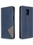 Geometrik Desen Xiaomi Redmi Için Otomatik Absorlanmış Deri Kabuk Kılıfı Not 9 Pro/not 9 Pro Max/not 9s-Blue (Yurt Dışından) 2